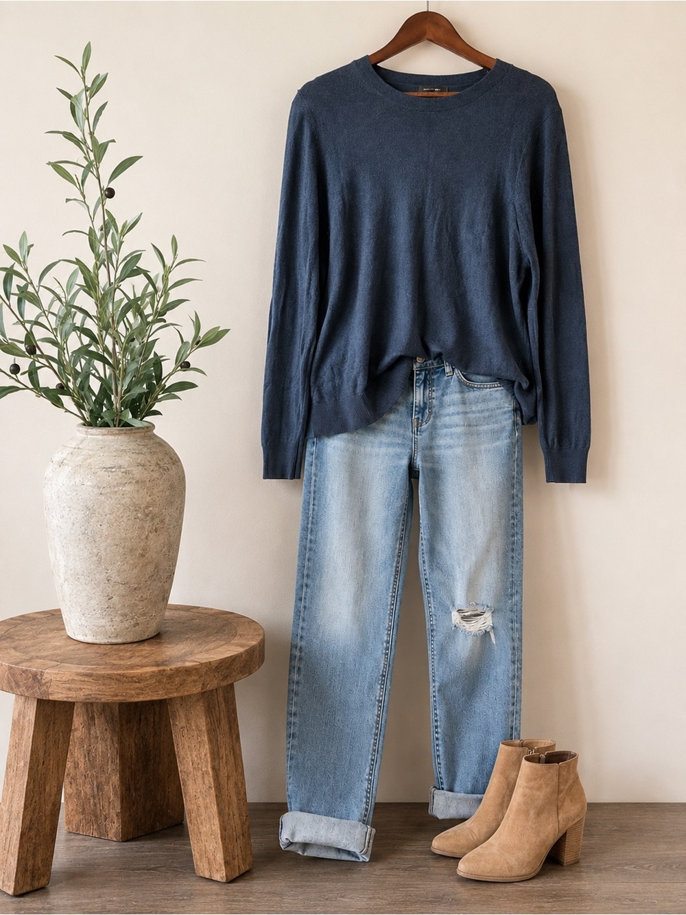 Banana Republic | Forever Sweater | Blue Crewneck Pullover | M